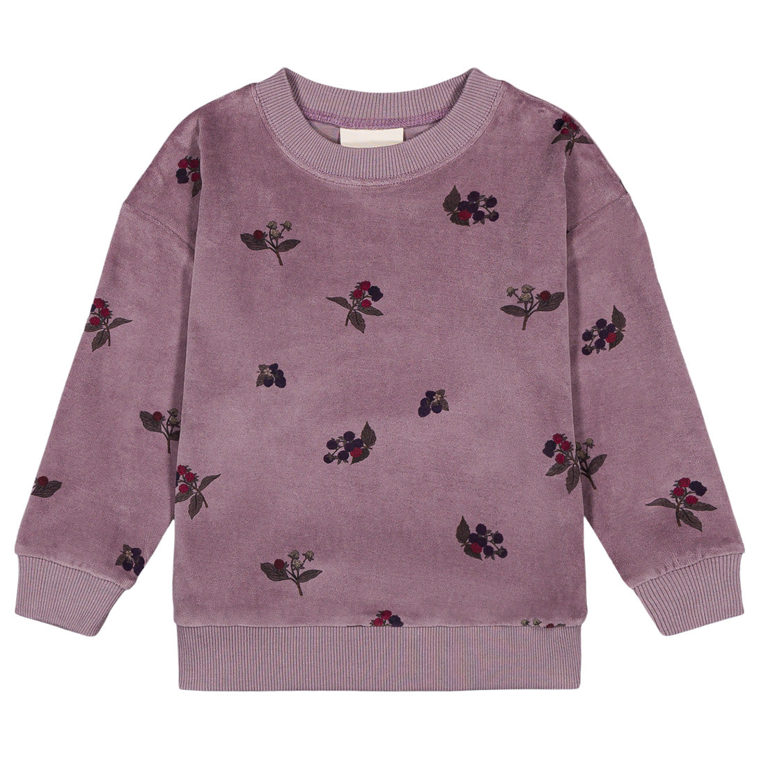 【STUDIO BOHEME】【9月上旬発送】BART SWEAT-SHIRT MAUVE/BLACKBERRIES スウェット 12m,18m,24m,36m,4y  | Coucoubebe/ククベベ
