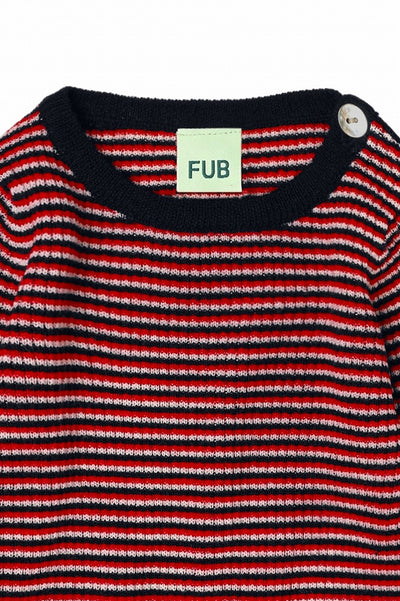【FUB】BABY RIB BLOUSE multi stripe ブラウス 80,86cm（Sub Image-2） | Coucoubebe/ククベベ