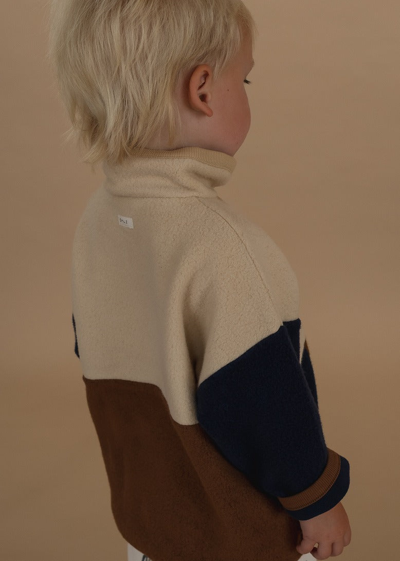 【organic zoo】Colour Block Fleece Sweater スウェット 1-2Y,2-3Y,3-4Y  | Coucoubebe/ククベベ