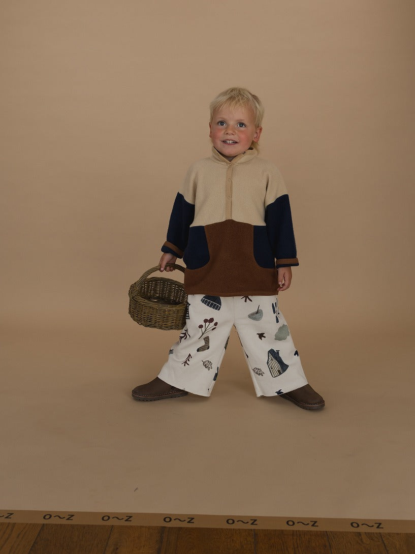 【organic zoo】Cosy Wild Wide Leg Pants Undyed パンツ 6-12M,1-2Y,2-3Y,3-4Y,4-5Y  | Coucoubebe/ククベベ