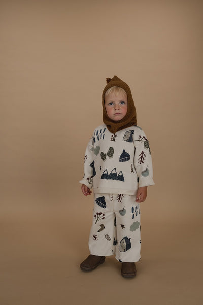 【organic zoo】Cosy Wild Wide Leg Pants Undyed パンツ 6-12M,1-2Y,2-3Y,3-4Y,4-5Y（Sub Image-8） | Coucoubebe/ククベベ