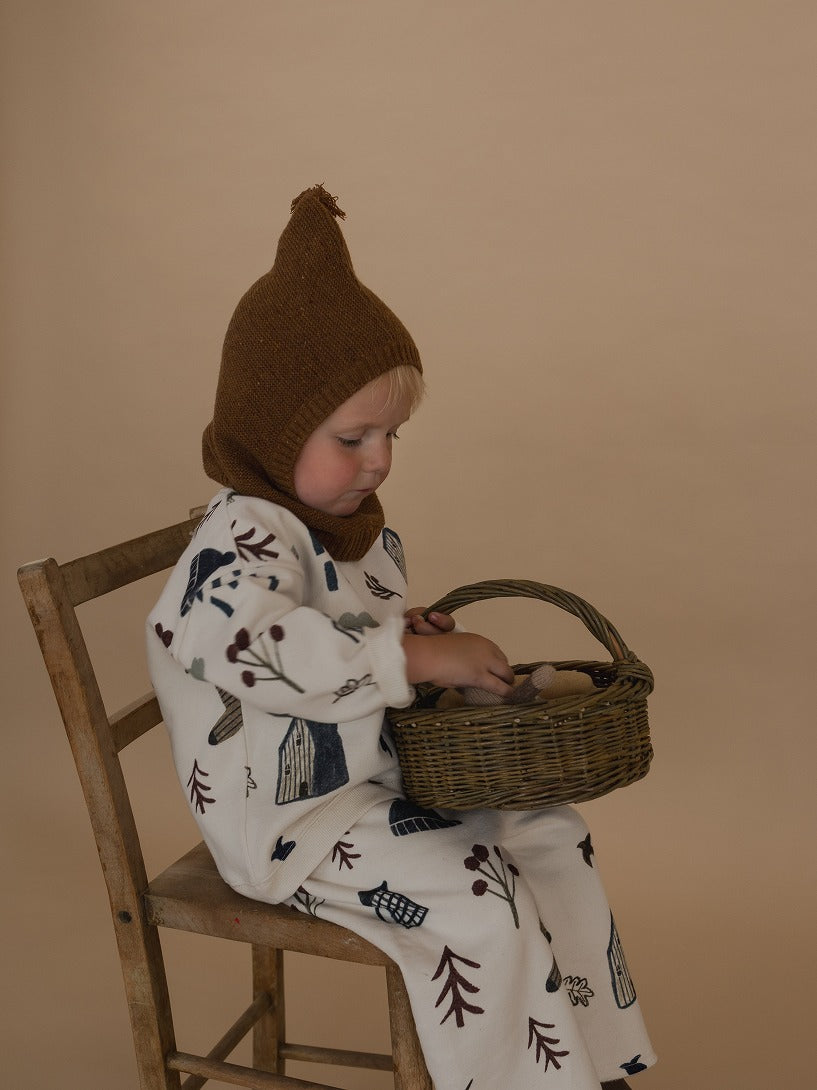 【organic zoo】Chestnut Balaclava 帽子 1-2Y,2-3Y,3-4Y  | Coucoubebe/ククベベ
