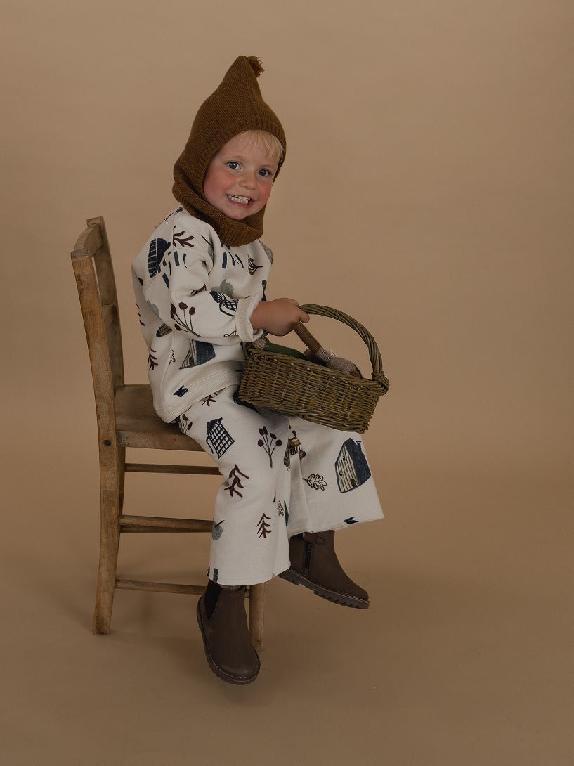 【organic zoo】Cosy Wild Wide Leg Pants Undyed パンツ 6-12M,1-2Y,2-3Y,3-4Y,4-5Y  | Coucoubebe/ククベベ