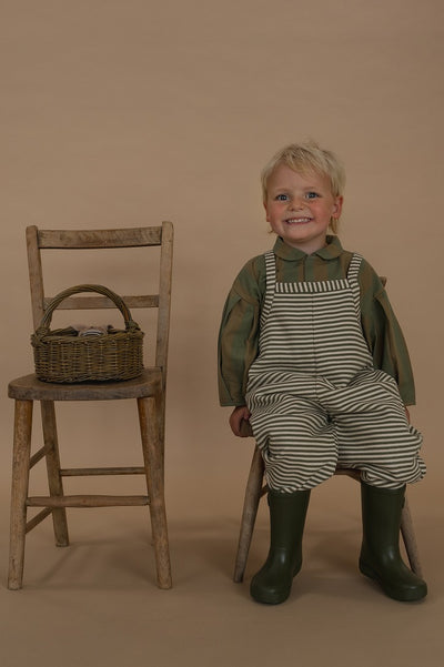 【organic zoo】Fern Stripes Dungarees ダンガリー 1-2Y,2-3Y,3-4Y（Sub Image-4） | Coucoubebe/ククベベ