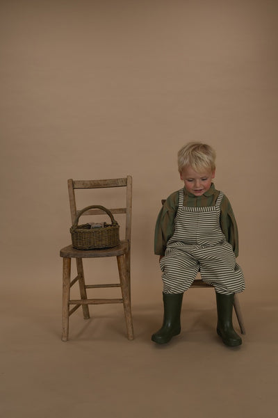 【organic zoo】Fern Stripes Dungarees ダンガリー 1-2Y,2-3Y,3-4Y（Sub Image-5） | Coucoubebe/ククベベ