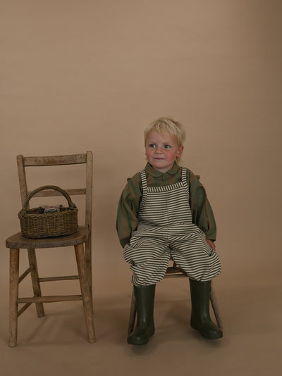【organic zoo】Fern Stripes Dungarees ダンガリー 1-2Y,2-3Y,3-4Y（Sub Image-6） | Coucoubebe/ククベベ