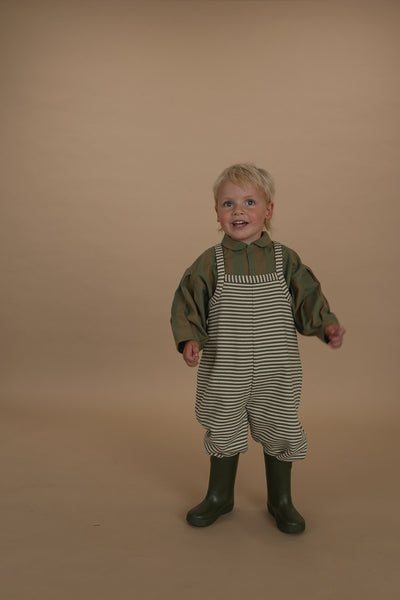 【organic zoo】Fern Stripes Dungarees ダンガリー 1-2Y,2-3Y,3-4Y（Sub Image-8） | Coucoubebe/ククベベ