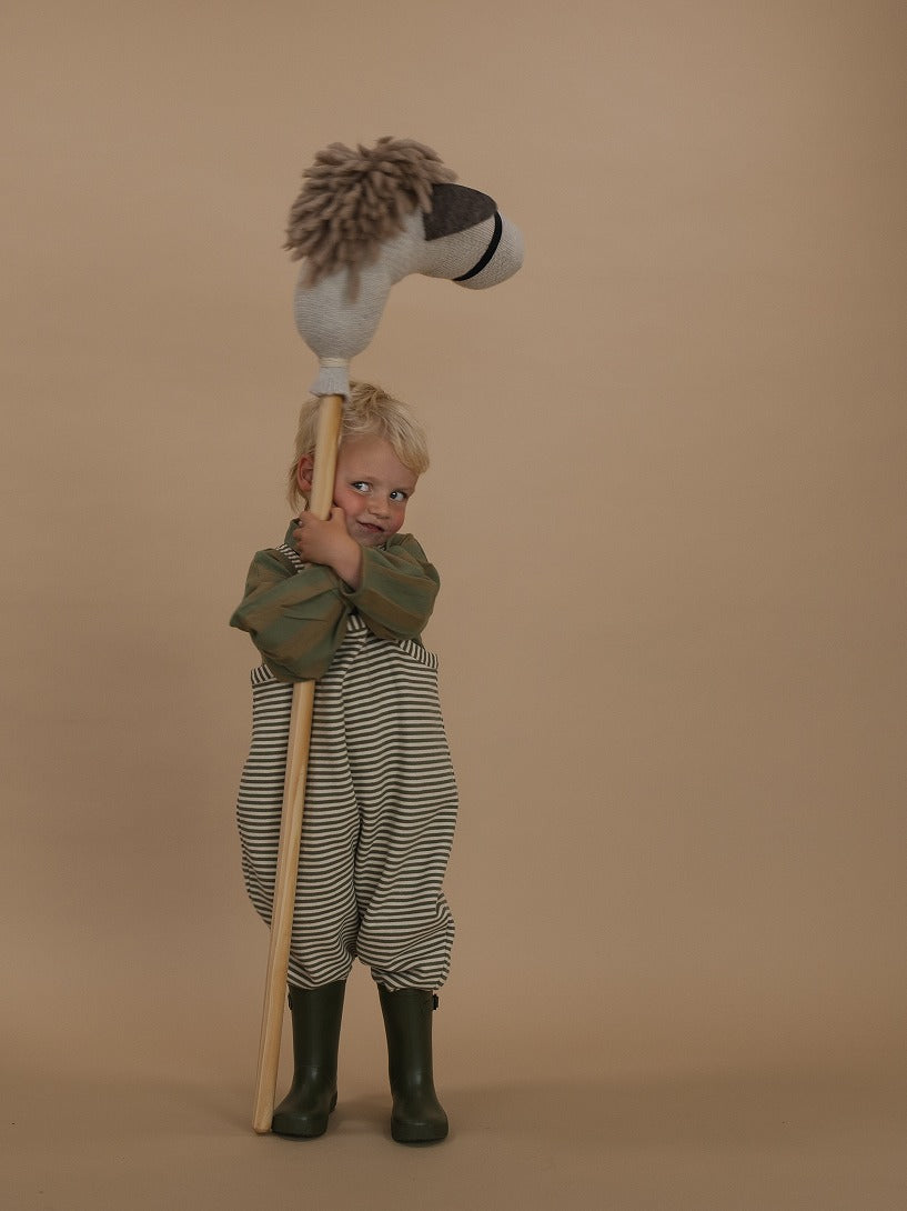 【organic zoo】Fern Stripes Dungarees ダンガリー 1-2Y,2-3Y,3-4Y  | Coucoubebe/ククベベ