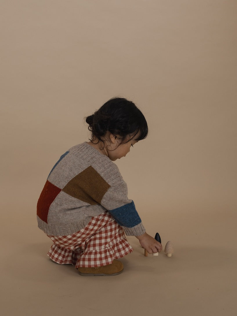 【organic zoo】Paprika Gingham Frill Culottes パンツ 1-2Y,2-3Y,3-4Y  | Coucoubebe/ククベベ