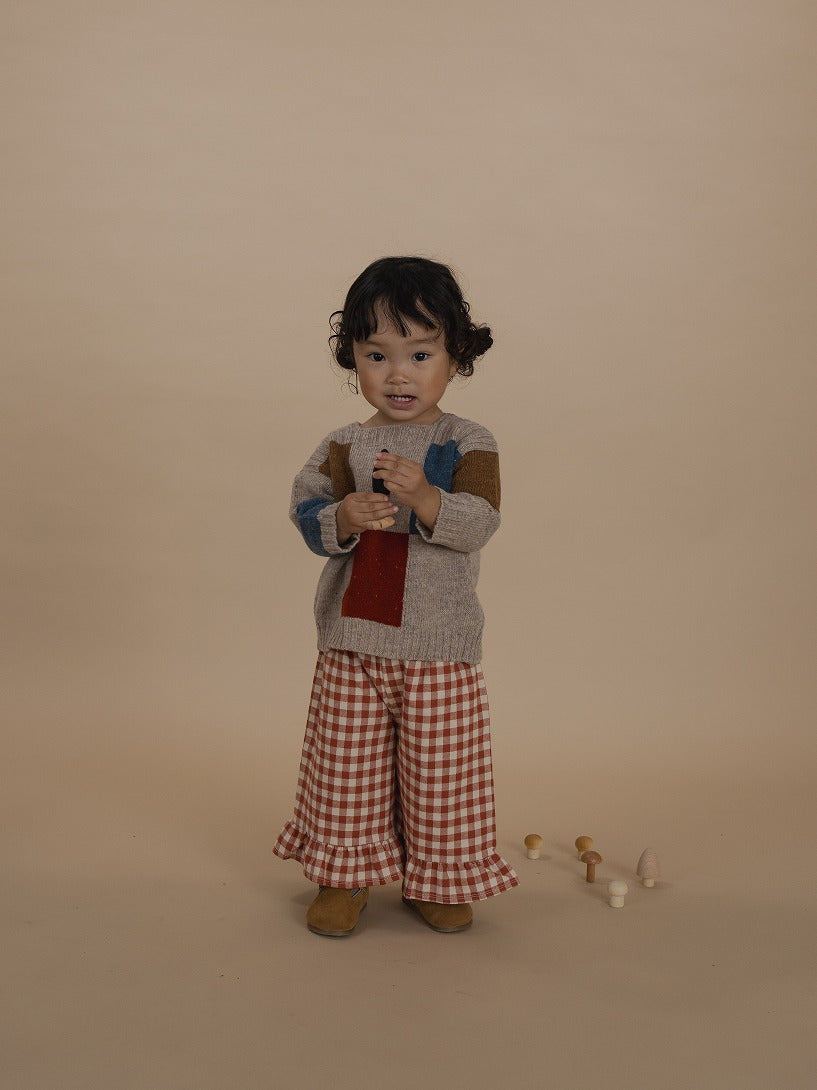 【organic zoo】Paprika Gingham Frill Culottes パンツ 1-2Y,2-3Y,3-4Y  | Coucoubebe/ククベベ