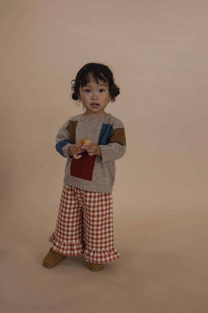 【organic zoo】Paprika Gingham Frill Culottes パンツ 1-2Y,2-3Y,3-4Y  | Coucoubebe/ククベベ