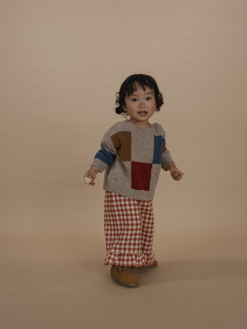 【organic zoo】Paprika Gingham Frill Culottes パンツ 1-2Y,2-3Y,3-4Y  | Coucoubebe/ククベベ
