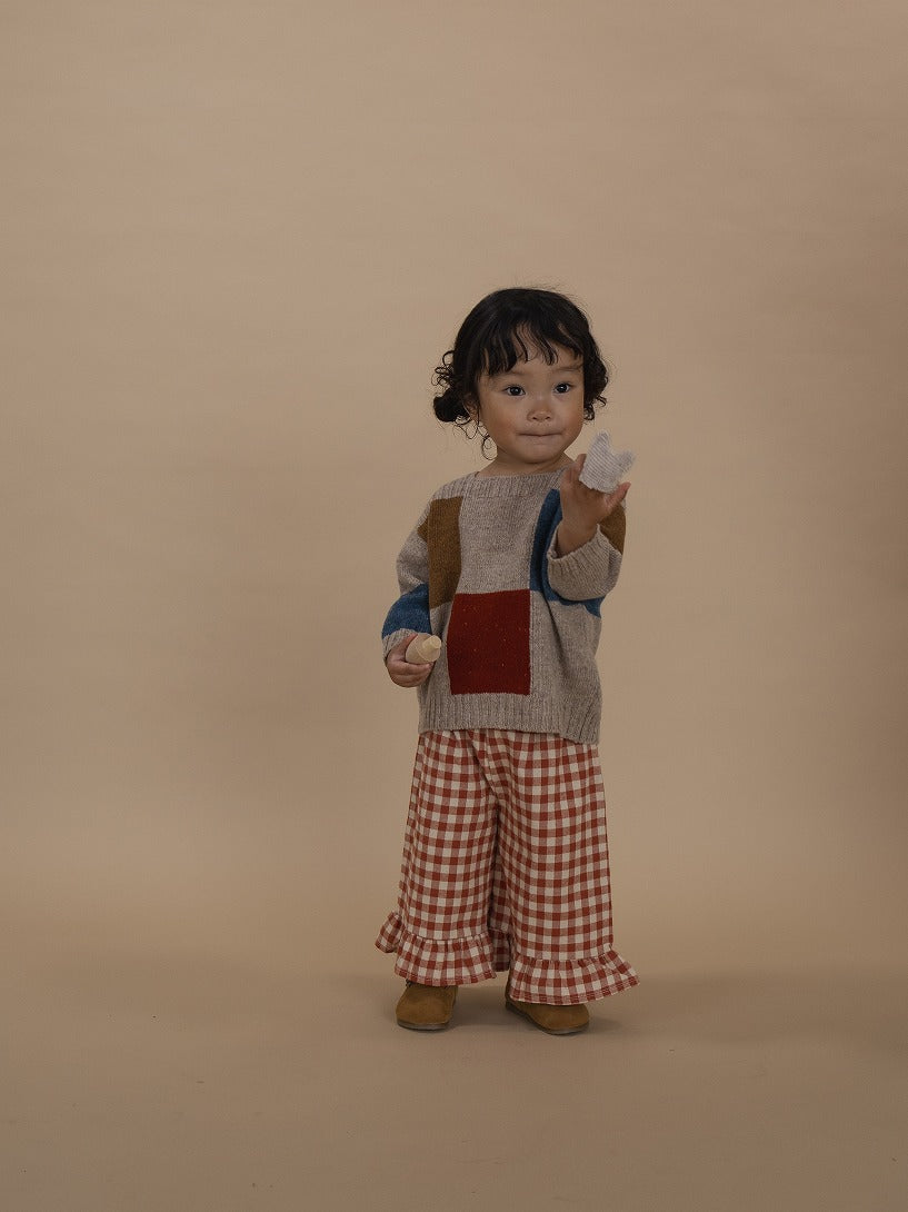 【organic zoo】Paprika Gingham Frill Culottes パンツ 1-2Y,2-3Y,3-4Y  | Coucoubebe/ククベベ