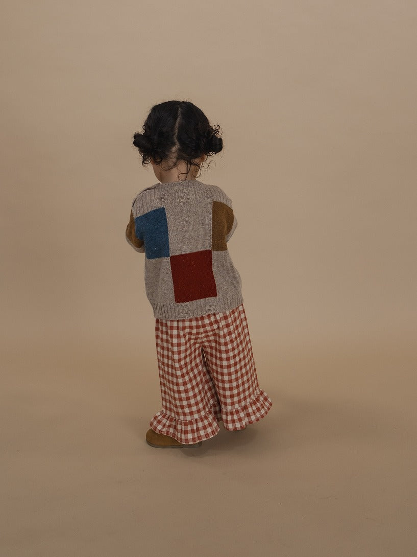【organic zoo】Paprika Gingham Frill Culottes パンツ 1-2Y,2-3Y,3-4Y  | Coucoubebe/ククベベ