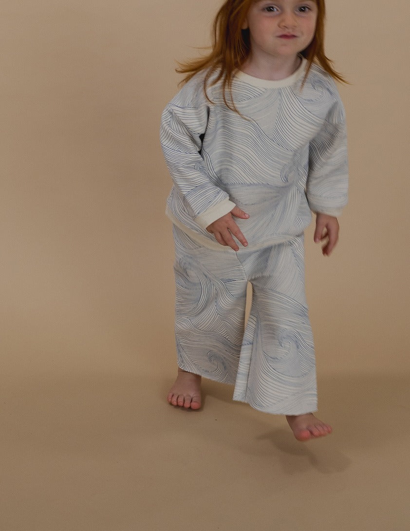 【organic zoo】Seascape Wide Leg Pants Undyed パンツ 6-12M,1-2Y,2-3Y,3-4Y,4-5Y  | Coucoubebe/ククベベ