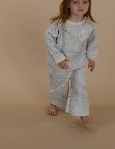 【organic zoo】Seascape Wide Leg Pants Undyed パンツ 6-12M,1-2Y,2-3Y,3-4Y,4-5Y（Sub Image-6） | Coucoubebe/ククベベ