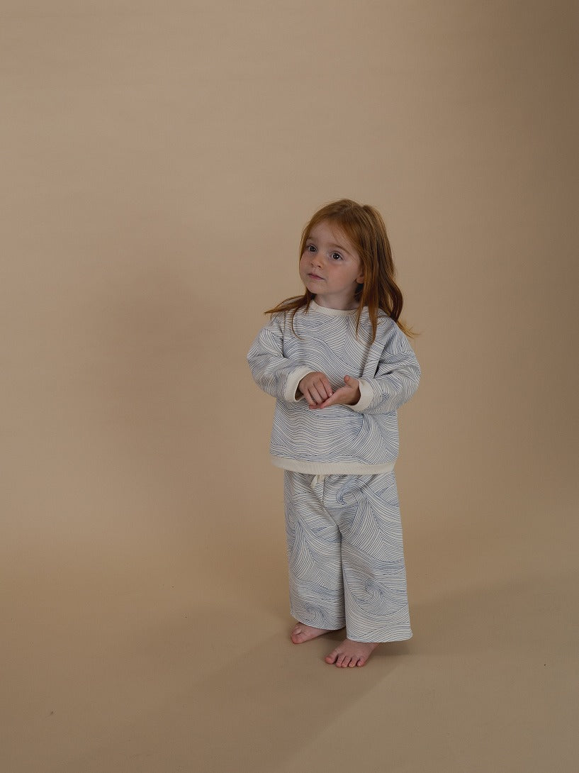 【organic zoo】Seascape Wide Leg Pants Undyed パンツ 6-12M,1-2Y,2-3Y,3-4Y,4-5Y  | Coucoubebe/ククベベ
