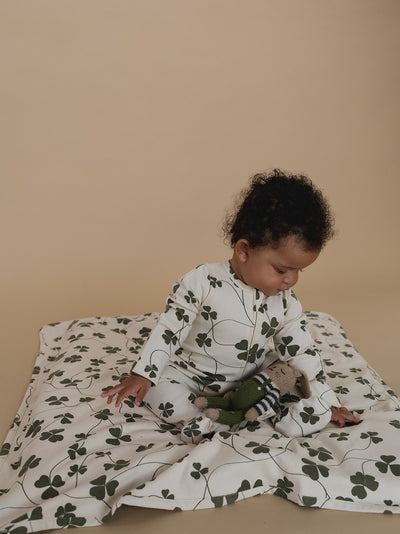 【organic zoo】Clover Zip Sleepsuit  Undyed ロンパース 0-3M,3-6M,6-12M（Sub Image-6） | Coucoubebe/ククベベ