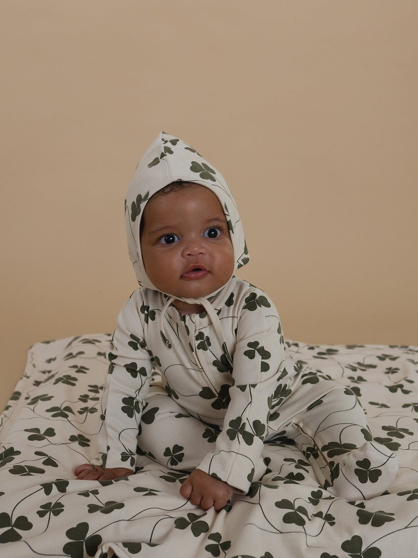 organic zoo】Clover Reversible Blanket Undyed ブランケット