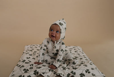 【organic zoo】Clover Pixie Bonnet Undyed 帽子 0-3M,3-6M,6-12M（Sub Image-3） | Coucoubebe/ククベベ