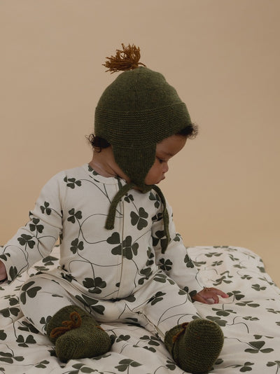 【organic zoo】Clover Zip Sleepsuit  Undyed ロンパース 0-3M,3-6M,6-12M（Sub Image-10） | Coucoubebe/ククベベ