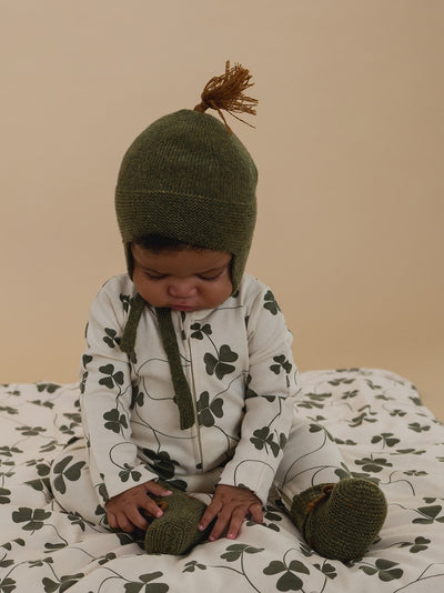 【organic zoo】Clover Zip Sleepsuit  Undyed ロンパース 0-3M,3-6M,6-12M（Sub Image-11） | Coucoubebe/ククベベ