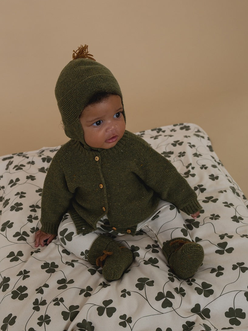 【organic zoo】Clover Zip Sleepsuit  Undyed ロンパース 0-3M,3-6M,6-12M  | Coucoubebe/ククベベ