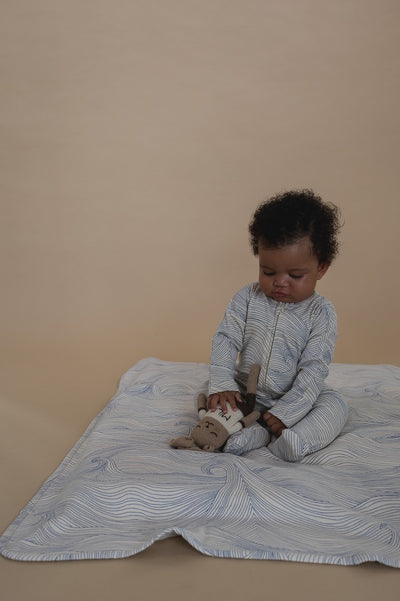 【organic zoo】Seascape Zip Sleepsuit Undyed ロンパース 0-3M,3-6M,6-12M（Sub Image-8） | Coucoubebe/ククベベ
