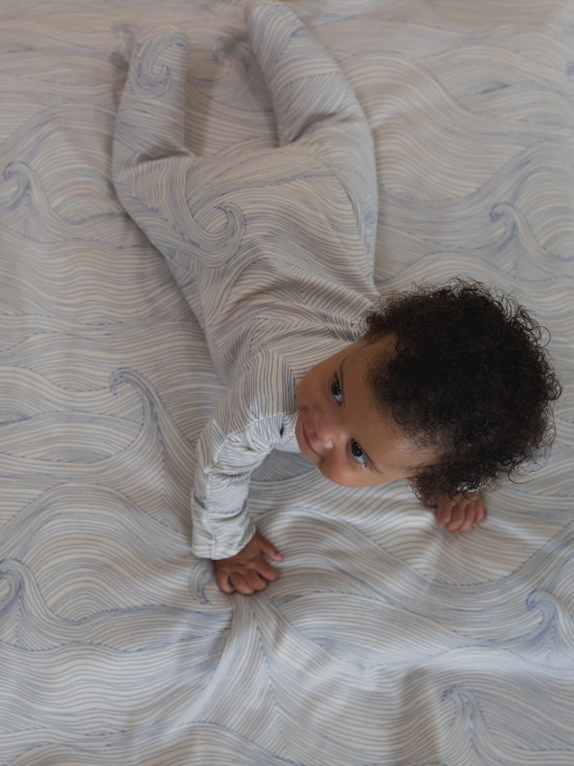 【organic zoo】Seascape Zip Sleepsuit Undyed ロンパース 0-3M,3-6M,6-12M  | Coucoubebe/ククベベ