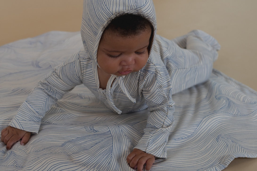 【organic zoo】Seascape Reversible Blanket Undyed ブランケット  | Coucoubebe/ククベベ