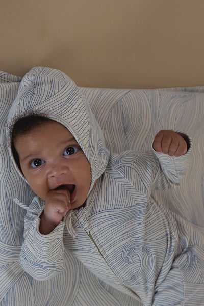 【organic zoo】Seascape Zip Sleepsuit Undyed ロンパース 0-3M,3-6M,6-12M（Sub Image-13） | Coucoubebe/ククベベ
