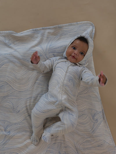 【organic zoo】Seascape Zip Sleepsuit Undyed ロンパース 0-3M,3-6M,6-12M（Sub Image-14） | Coucoubebe/ククベベ