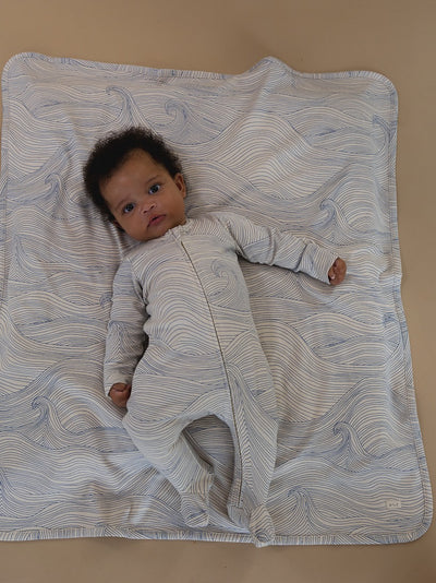 【organic zoo】Seascape Zip Sleepsuit Undyed ロンパース 0-3M,3-6M,6-12M（Sub Image-5） | Coucoubebe/ククベベ