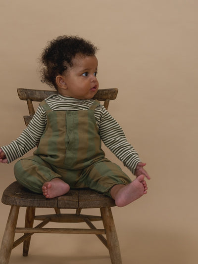 【organic zoo】Woodland Stripes Salopette サロペット 3-6M,6-12M（Sub Image-8） | Coucoubebe/ククベベ