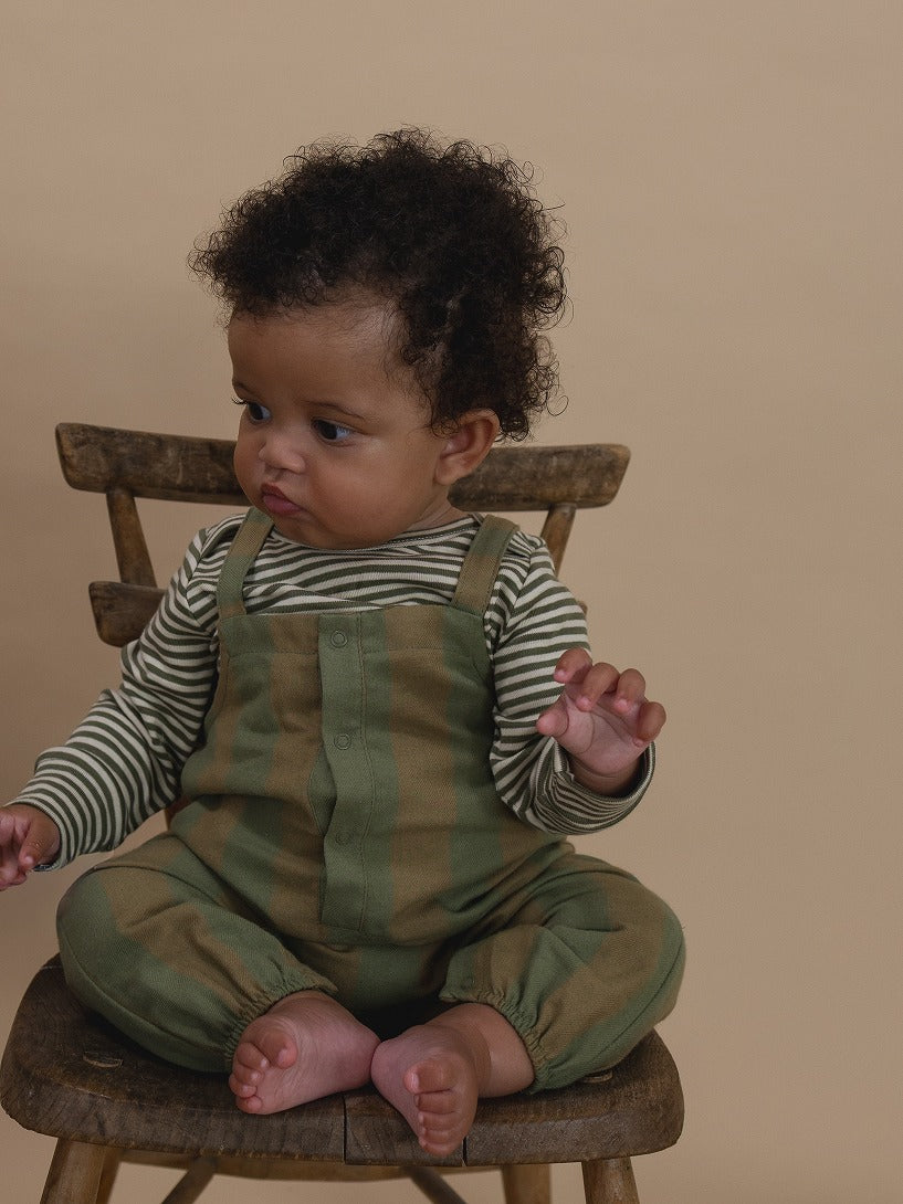 【organic zoo】Woodland Stripes Salopette サロペット 3-6M,6-12M  | Coucoubebe/ククベベ