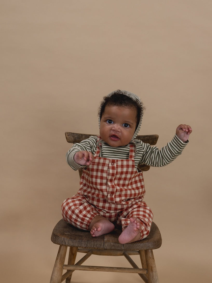 【organic zoo】Paprika Gingham Salopette サロペット 3-6M,6-12M  | Coucoubebe/ククベベ
