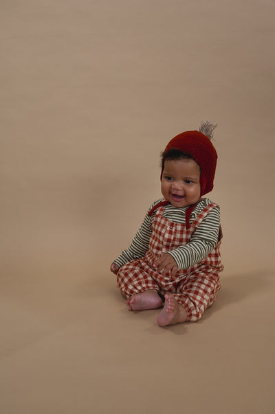 【organic zoo】Paprika Gingham Salopette サロペット 3-6M,6-12M（Sub Image-9） | Coucoubebe/ククベベ