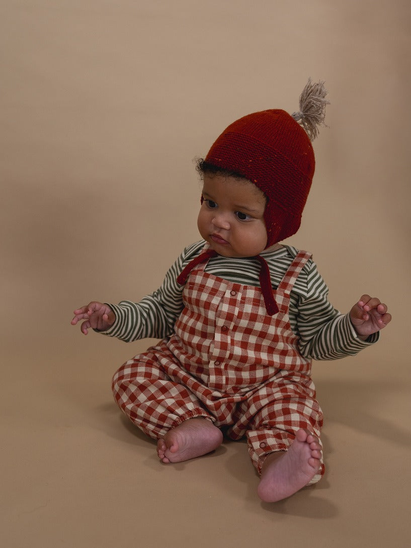 【organic zoo】Paprika Gingham Salopette サロペット 3-6M,6-12M  | Coucoubebe/ククベベ