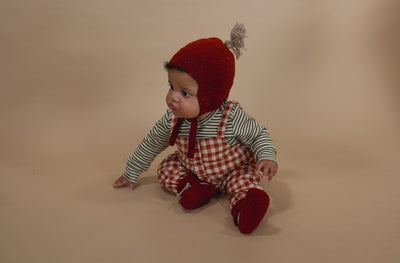 【organic zoo】Paprika Gingham Salopette サロペット 3-6M,6-12M（Sub Image-13） | Coucoubebe/ククベベ