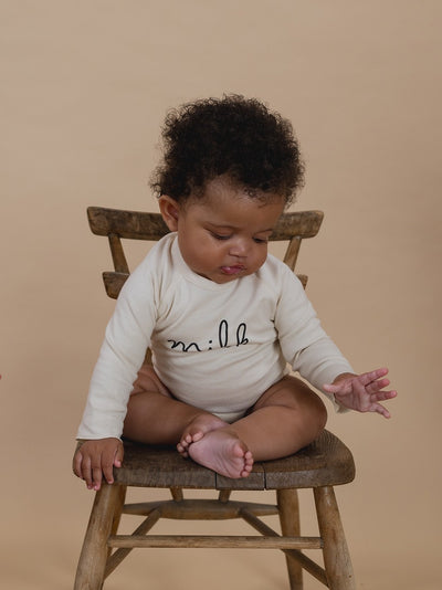 【organic zoo】Undyed Milk Bodysuit ロンパース NB,0-3M,3-6M,6-12M（Sub Image-4） | Coucoubebe/ククベベ
