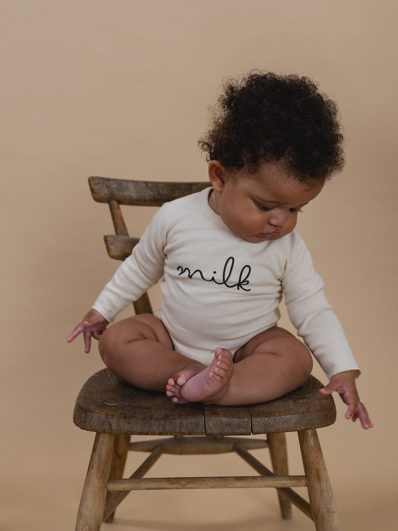 【organic zoo】Undyed Milk Bodysuit ロンパース NB,0-3M,3-6M,6-12M  | Coucoubebe/ククベベ