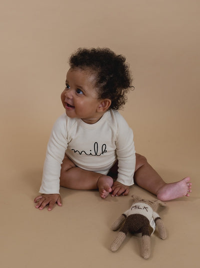 【organic zoo】Undyed Milk Bodysuit ロンパース NB,0-3M,3-6M,6-12M（Sub Image-6） | Coucoubebe/ククベベ