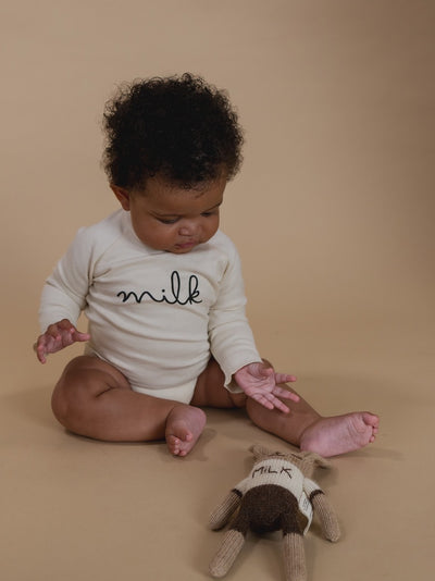 【organic zoo】Undyed Milk Bodysuit ロンパース NB,0-3M,3-6M,6-12M（Sub Image-7） | Coucoubebe/ククベベ
