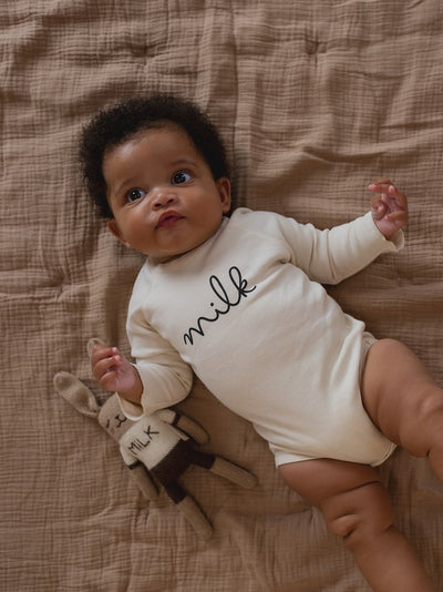 【organic zoo】Undyed Milk Bodysuit ロンパース NB,0-3M,3-6M,6-12M（Sub Image-10） | Coucoubebe/ククベベ