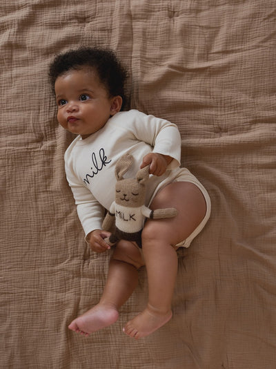 【organic zoo】Undyed Milk Bodysuit ロンパース NB,0-3M,3-6M,6-12M（Sub Image-11） | Coucoubebe/ククベベ