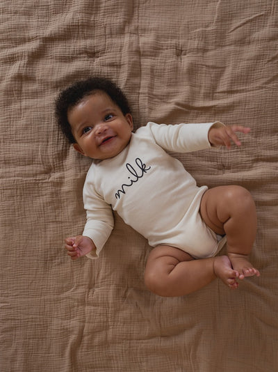 【organic zoo】Undyed Milk Bodysuit ロンパース NB,0-3M,3-6M,6-12M（Sub Image-14） | Coucoubebe/ククベベ