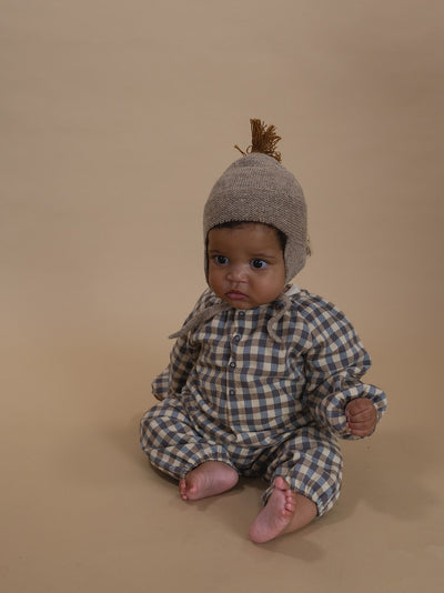 【organic zoo】Shoreline Gingham Onesie ロンパース 0-3M,3-6M,6-12M（Sub Image-7） | Coucoubebe/ククベベ