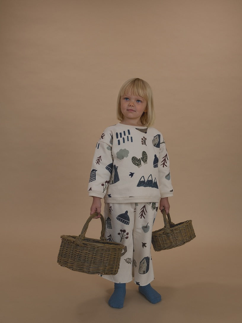 【organic zoo】Cosy Wild Wide Leg Pants Undyed パンツ 6-12M,1-2Y,2-3Y,3-4Y,4-5Y  | Coucoubebe/ククベベ