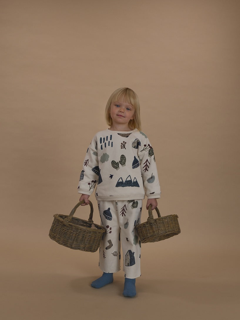 【organic zoo】Cosy Wild Wide Leg Pants Undyed パンツ 6-12M,1-2Y,2-3Y,3-4Y,4-5Y  | Coucoubebe/ククベベ