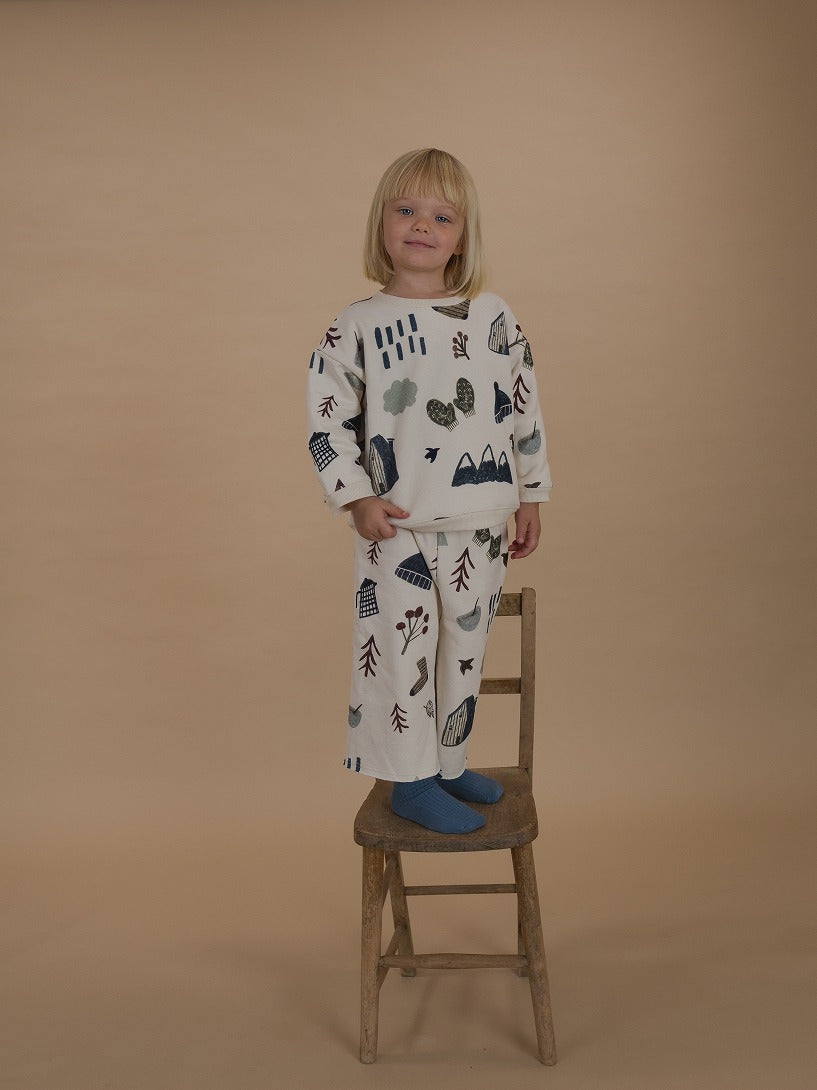 【organic zoo】Cosy Wild Wide Leg Pants Undyed パンツ 6-12M,1-2Y,2-3Y,3-4Y,4-5Y  | Coucoubebe/ククベベ